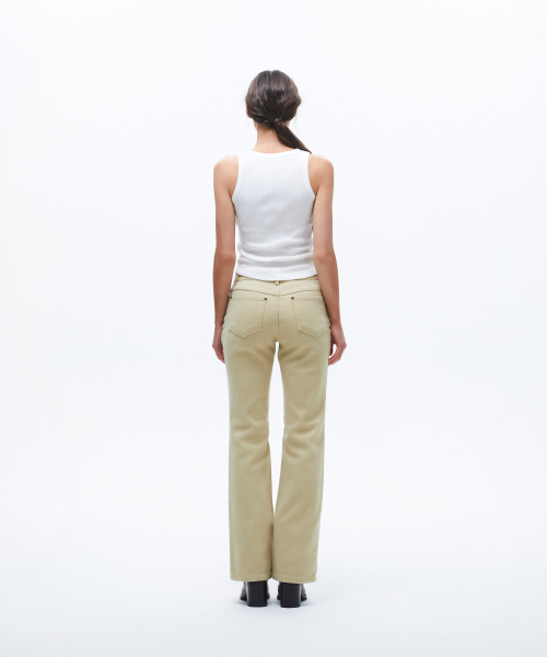 SUNDAY FRUIT MARKET（サンデーフルーツマーケット）の「W) BASIC FLARE PANT BEIGE（その他パンツ・レディース・その他・SMALL/MEDIUM/LARGE）」の9枚目の写真