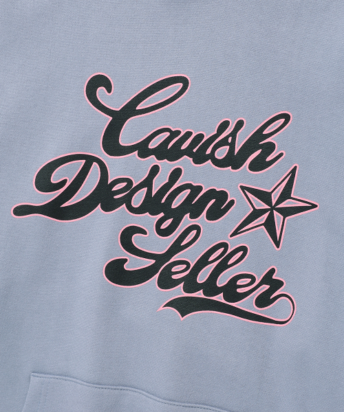 Cavish(カビシ)の「BASEBALL TEAM HOODIE BLUE(CV2EFUM405A)(パーカー・レディース・ブルー・SMALL/MEDIUM/LARGE)」の4枚目の写真