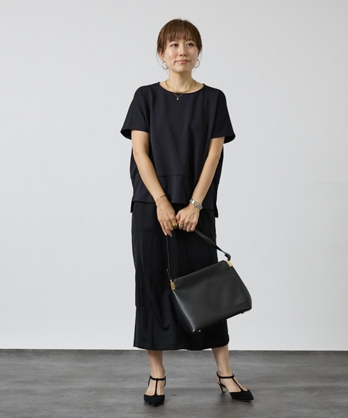 DESIGNWORKS(デザインワークス)の「【セットアップ対応】後ろボタン半袖トップス(シャツ/ブラウス・レディース・ベージュ/ブラック・フリー)」の17枚目の写真