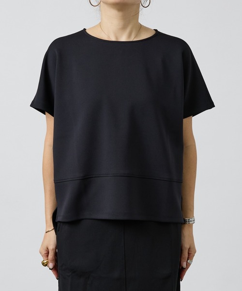 DESIGNWORKS(デザインワークス)の「【セットアップ対応】後ろボタン半袖トップス(シャツ/ブラウス・レディース・ベージュ/ブラック・フリー)」の18枚目の写真