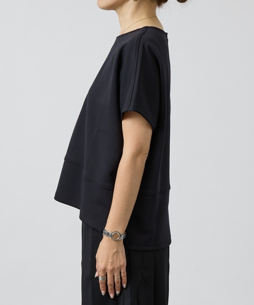 DESIGNWORKS(デザインワークス)の「【セットアップ対応】後ろボタン半袖トップス(シャツ/ブラウス・レディース・ベージュ/ブラック・フリー)」の19枚目の写真
