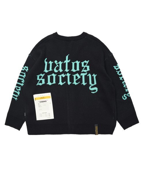 STIGMA（スティグマ）の「OLD LETTER OVERSIZED CARDIGAN BLACK（カーディガン/ボレロ・メンズ・その他・LARGE/MEDIUM）」の2枚目の写真