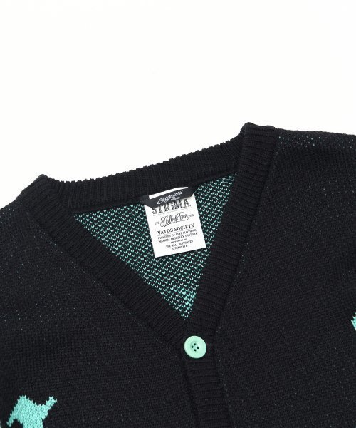 STIGMA（スティグマ）の「OLD LETTER OVERSIZED CARDIGAN BLACK（カーディガン/ボレロ・メンズ・その他・LARGE/MEDIUM）」の3枚目の写真