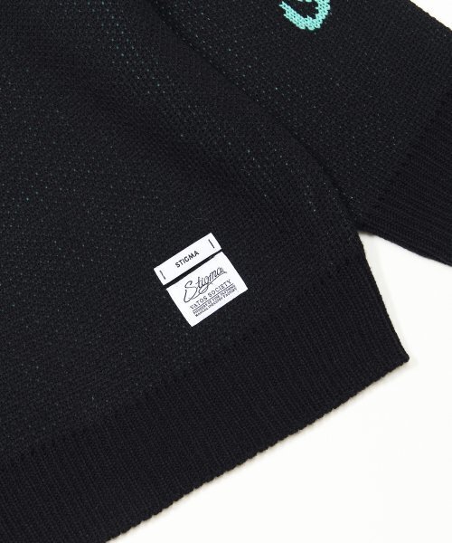 STIGMA（スティグマ）の「OLD LETTER OVERSIZED CARDIGAN BLACK（カーディガン/ボレロ・メンズ・その他・LARGE/MEDIUM）」の5枚目の写真