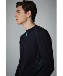 EDITMENT（エディットメント）の「マンナイロンメッシュコンビネーションロゴゴルフダークグリーン（その他トップス）」