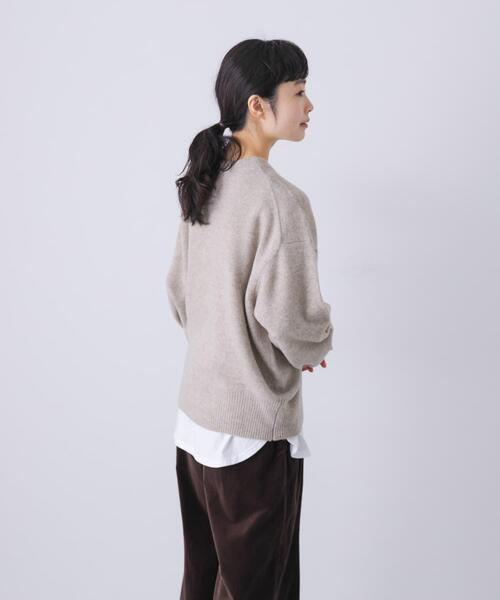 新品未使用 かぐれ ハミルトンウールクルーネックニット グレー GLAY かぐれ - 新品タグ付◉ かぐれ ハミルトンウールクルーネックニット か