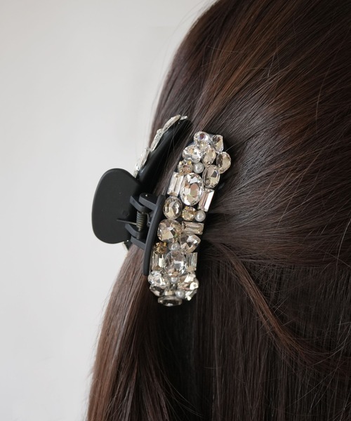 セール】【 Port / ポート 】 ブラックベース パール＆ビジュー ヘア