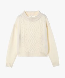 To b. by agnes b. | ウールアクリルケーブルプルオーバー(ニット/セーター)