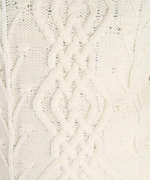To b. by agnes b.（トゥービーバイアニエスベー）の「ウールアクリルケーブルプルオーバー（ニット/セーター・レディース・ホワイト・FREE）」の11枚目の写真