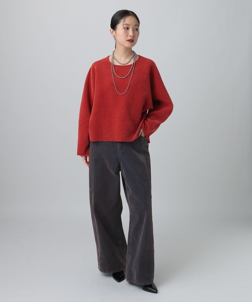 LEPSIM(レプシィム)の「フロッキーデニムパンツ 625432(デニムパンツ・レディース・チャコールグレー/ブラウン・FREE)」の6枚目の写真