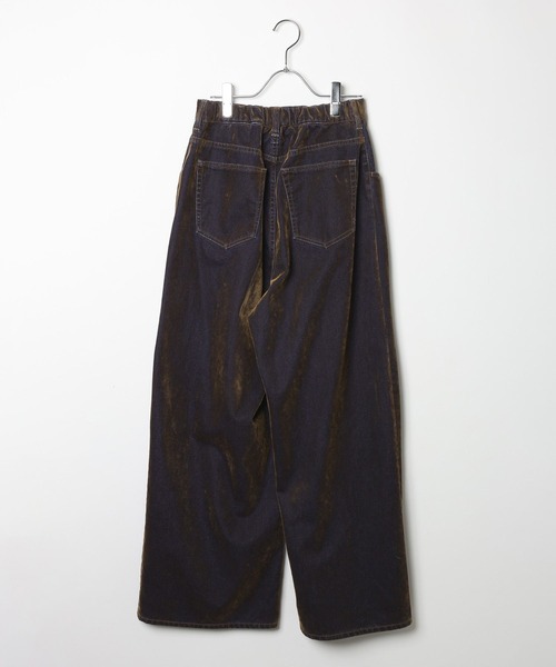 LEPSIM(レプシィム)の「フロッキーデニムパンツ 625432(デニムパンツ・レディース・チャコールグレー/ブラウン・FREE)」の15枚目の写真