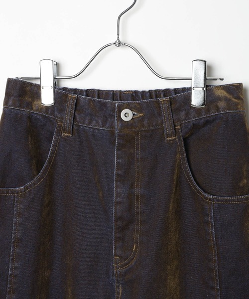 LEPSIM(レプシィム)の「フロッキーデニムパンツ 625432(デニムパンツ・レディース・チャコールグレー/ブラウン・FREE)」の16枚目の写真