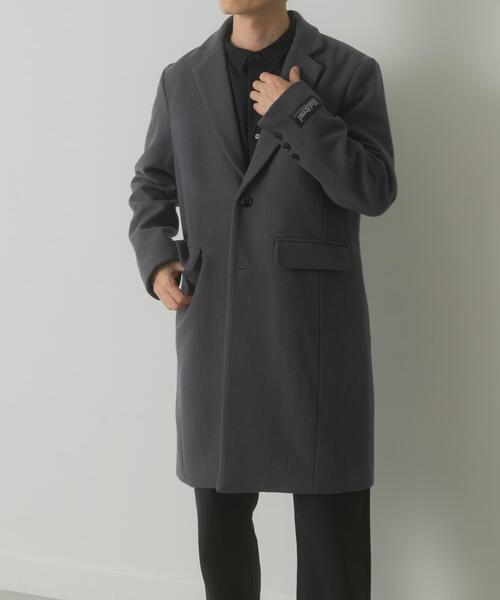 ITEMS URBANRESEARCH（アイテムズ アーバンリサーチ）の「ウールブレンドチェスターコート（チェスターコート・メンズ・グレー/ネイビー/ブラック・MEDIUM/LARGE）」の8枚目の写真