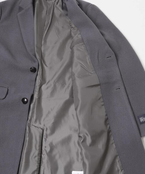 ITEMS URBANRESEARCH（アイテムズ アーバンリサーチ）の「ウールブレンドチェスターコート（チェスターコート・メンズ・グレー/ネイビー/ブラック・MEDIUM/LARGE）」の15枚目の写真