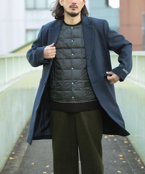 ITEMS URBANRESEARCH（アイテムズ アーバンリサーチ）の「ウールブレンドチェスターコート（チェスターコート・メンズ・グレー/ネイビー/ブラック・MEDIUM/LARGE）」の19枚目の写真