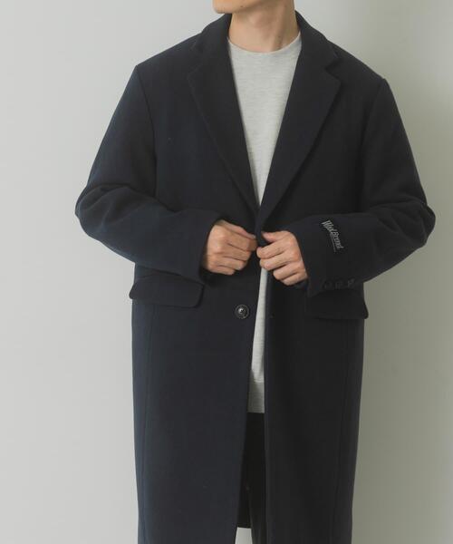 ITEMS URBANRESEARCH（アイテムズ アーバンリサーチ）の「ウールブレンドチェスターコート（チェスターコート・メンズ・グレー/ネイビー/ブラック・MEDIUM/LARGE）」の22枚目の写真