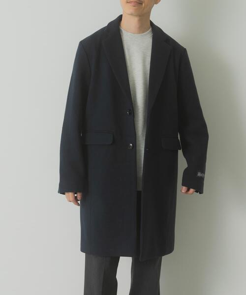 ITEMS URBANRESEARCH(アイテムズ アーバンリサーチ)の「ウールブレンドチェスターコート(チェスターコート・メンズ・グレー/ネイビー/ブラック・MEDIUM/LARGE)」の10枚目の写真