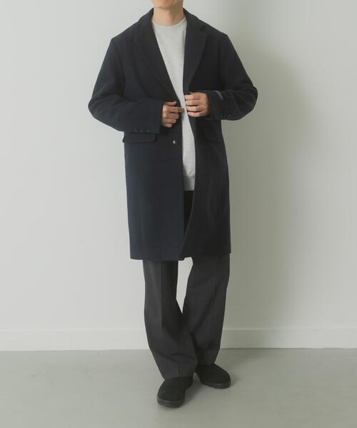 ITEMS URBANRESEARCH(アイテムズ アーバンリサーチ)の「ウールブレンドチェスターコート(チェスターコート・メンズ・グレー/ネイビー/ブラック・MEDIUM/LARGE)」の11枚目の写真