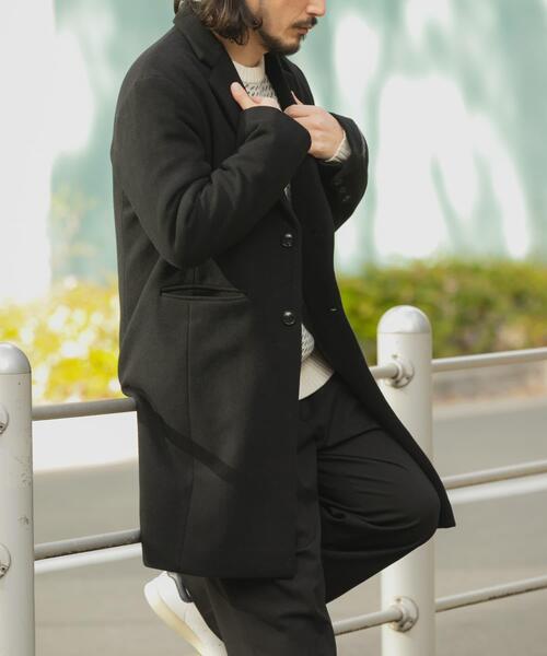 セール】ウールブレンドチェスターコート（チェスターコート）｜ITEMS