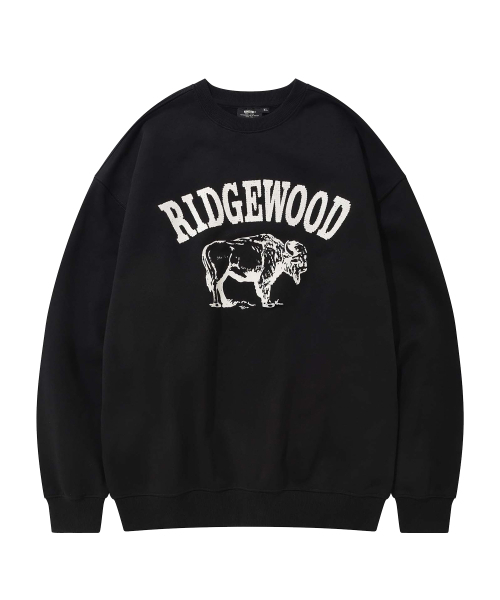 KANEITEI(カネイテイ)の「RIDGEWOOD CREWNECK (BLACK)(スウェット・レディース・ブラック・MEDIUM/LARGE/X-LARGE)」の1枚目の写真