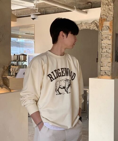 KANEITEI(カネイテイ)の「RIDGEWOOD CREWNECK (BLACK)(スウェット・レディース・ブラック・MEDIUM/LARGE/X-LARGE)」の14枚目の写真