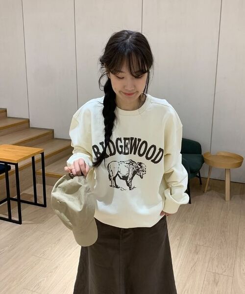 KANEITEI(カネイテイ)の「RIDGEWOOD CREWNECK (BLACK)(スウェット・レディース・ブラック・MEDIUM/LARGE/X-LARGE)」の16枚目の写真
