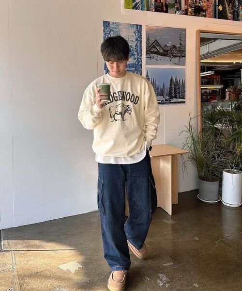 KANEITEI(カネイテイ)の「RIDGEWOOD CREWNECK (BLACK)(スウェット・レディース・ブラック・MEDIUM/LARGE/X-LARGE)」の18枚目の写真