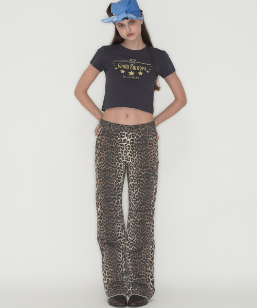 THIRSTYCLUB(サースティークラブ)の「Double knee pants - Leopard(その他パンツ・レディース・その他・SMALL/MEDIUM)」の1枚目の写真