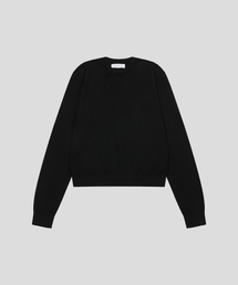 CONUNACUERA（コンヌナクエラ）の「Tilt Henley Neck Knit_Black（ニット/セーター）」