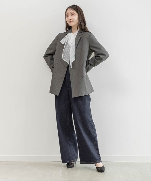 RANDA（ランダ）の「ダブルブレストテーラードジャケット（テーラードジャケット・レディース・グレー・0）」の14枚目の写真