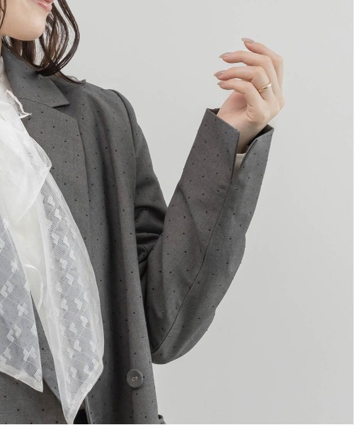 RANDA（ランダ）の「ダブルブレストテーラードジャケット（テーラードジャケット・レディース・グレー・0）」の18枚目の写真