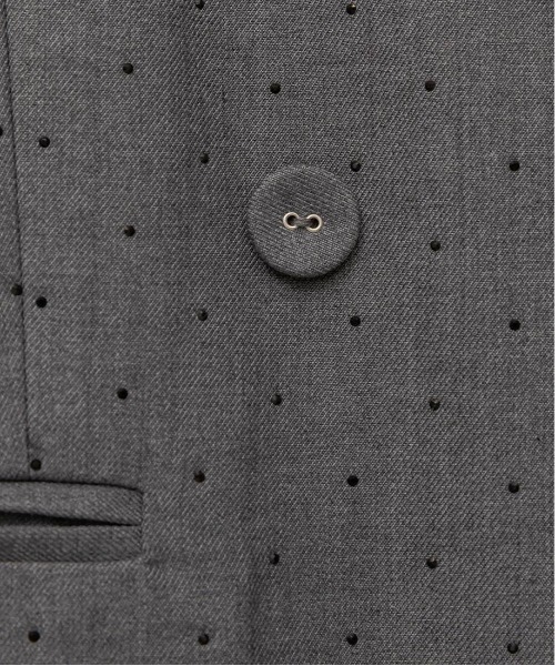 RANDA（ランダ）の「ダブルブレストテーラードジャケット（テーラードジャケット・レディース・グレー・0）」の4枚目の写真