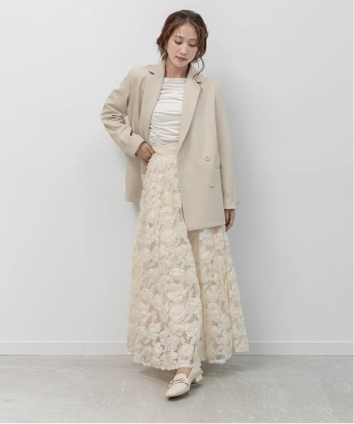 RANDA（ランダ）の「ダブルブレストテーラードジャケット（テーラードジャケット・レディース・グレー・0）」の9枚目の写真