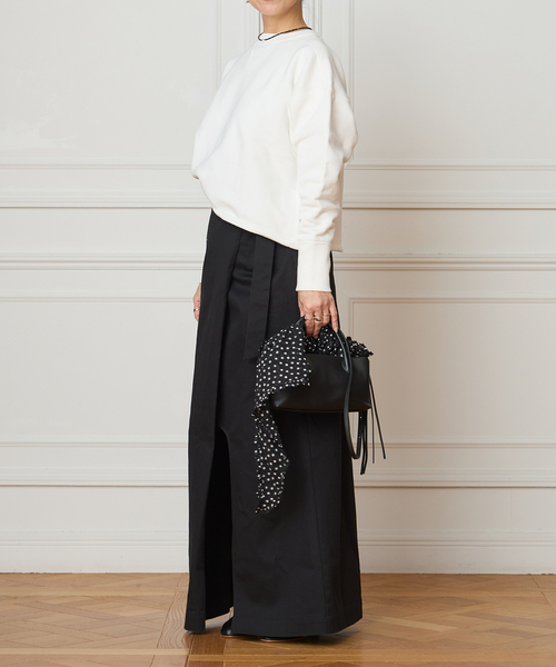 IENA LA BOUCLE（イエナラブークル）の「IENA LA BOUCLE ボンドスウェットプルオーバー（Tシャツ/カットソー・レディース・ホワイト/ブラック・FREE）」の7枚目の写真