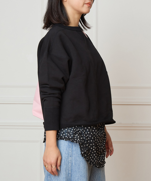 IENA LA BOUCLE（イエナラブークル）の「IENA LA BOUCLE ボンドスウェットプルオーバー（Tシャツ/カットソー・レディース・ホワイト/ブラック・FREE）」の11枚目の写真