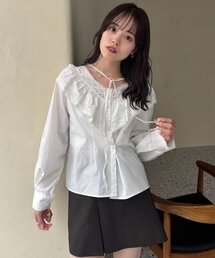 mystic | 【@lily.s_y企画】Vフリルシェイプブラウス(シャツ/ブラウス)