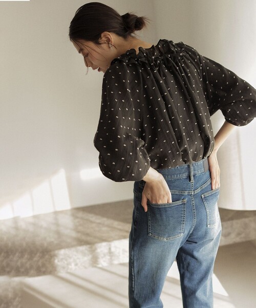組曲 S(クミキョク チイサイサイズ)の「ミッドデニム パンツ(デニムパンツ・レディース・ネイビー系・S1/S2)」の5枚目の写真