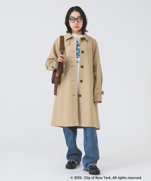 Ray BEAMS | ダブルクロス ステンカラー コート(ステンカラーコート)