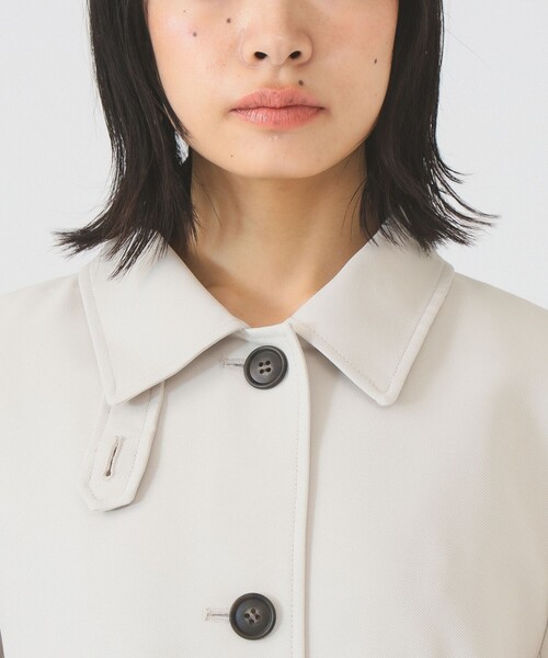 Ray BEAMS(レイビームス)の「ダブルクロス ステンカラー コート(ステンカラーコート・レディース・ホワイト系その他6/ベージュ・0/1)」の11枚目の写真