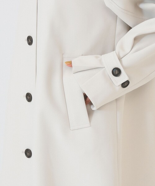 Ray BEAMS(レイビームス)の「ダブルクロス ステンカラー コート(ステンカラーコート・レディース・ホワイト系その他6/ベージュ・0/1)」の12枚目の写真