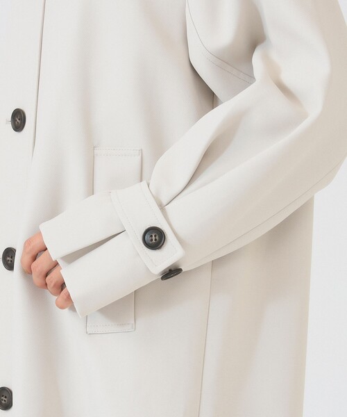 Ray BEAMS(レイビームス)の「ダブルクロス ステンカラー コート(ステンカラーコート・レディース・ホワイト系その他6/ベージュ・0/1)」の13枚目の写真