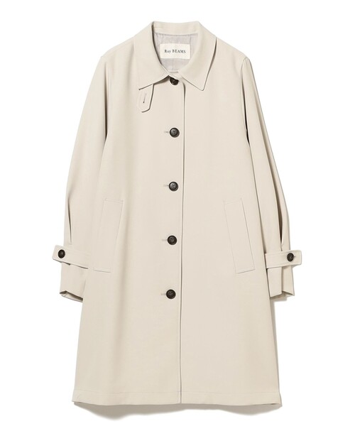 Ray BEAMS(レイビームス)の「ダブルクロス ステンカラー コート(ステンカラーコート・レディース・ホワイト系その他6/ベージュ・0/1)」の18枚目の写真