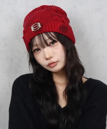 メンズのニットキャップ/ビーニー（レッド/赤色系）ファッション通販