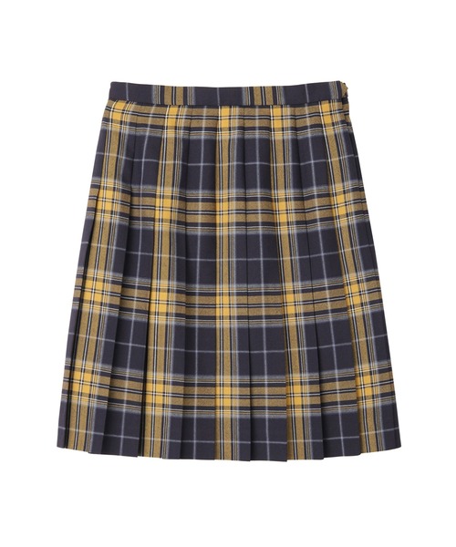 EASTBOY（イーストボーイ）の「スカート チェック 48cm丈 女子 制服 学生服 中学生 高校生 スクール 入学式 卒業式（スカート・キッズ・ネイビー系/チャコール/イエロー系・7号/13号/11号/9号）」の3枚目の写真