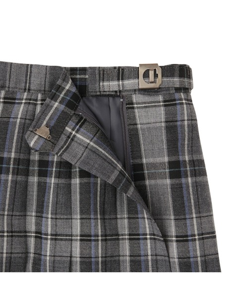 EASTBOY（イーストボーイ）の「スカート チェック 48cm丈 女子 制服 学生服 中学生 高校生 スクール  （スカート・キッズ・ネイビー系/チャコール/イエロー系・7号/13号/11号/9号）」の17枚目の写真
