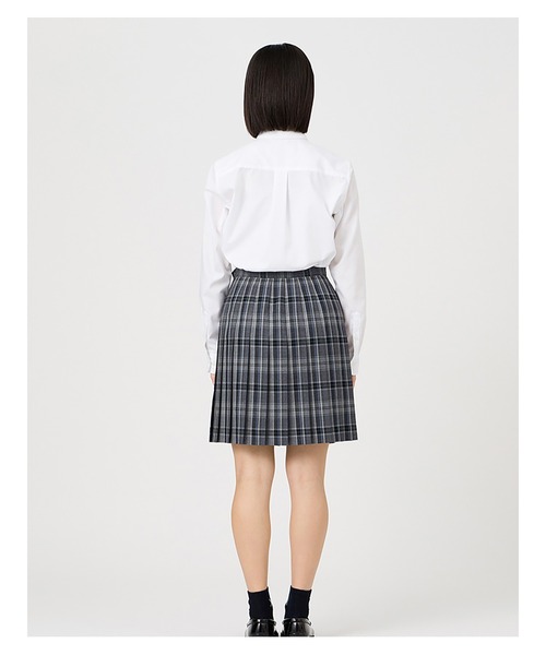 EASTBOY（イーストボーイ）の「スカート チェック 48cm丈 女子 制服 学生服 中学生 高校生 スクール  （スカート・キッズ・ネイビー系/チャコール/イエロー系・7号/13号/11号/9号）」の11枚目の写真