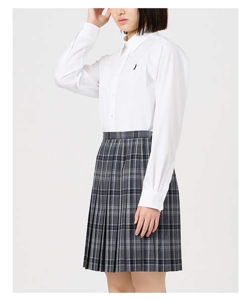 EASTBOY（イーストボーイ）の「スカート チェック 48cm丈 女子 制服 学生服 中学生 高校生 スクール  （スカート・キッズ・ネイビー系/チャコール/イエロー系・7号/13号/11号/9号）」の6枚目の写真