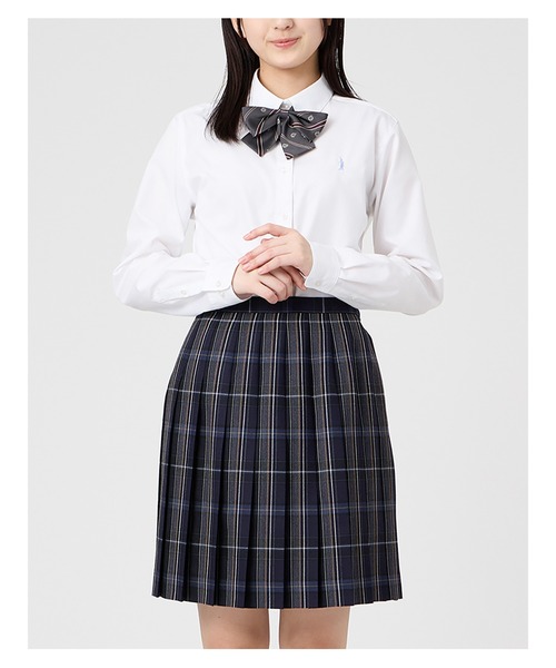 EASTBOY（イーストボーイ）の「スカート チェック 48cm丈 女子 制服 学生服 中学生 高校生 スクール  （スカート・キッズ・ネイビー系/チャコール/イエロー系・7号/13号/11号/9号）」の12枚目の写真