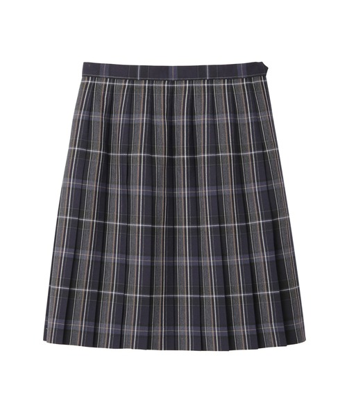 EASTBOY（イーストボーイ）の「スカート チェック 48cm丈 女子 制服 学生服 中学生 高校生 スクール  （スカート・キッズ・ネイビー系/チャコール/イエロー系・7号/13号/11号/9号）」の5枚目の写真