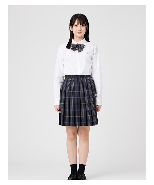 EASTBOY（イーストボーイ）の「スカート チェック 48cm丈 女子 制服 学生服 中学生 高校生 スクール  （スカート・キッズ・ネイビー系/チャコール/イエロー系・7号/13号/11号/9号）」の13枚目の写真